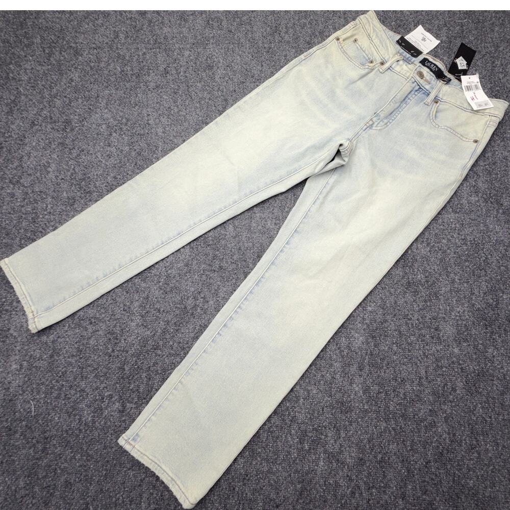 Lauren Ralph Lauren Womens 6 28 Light Wash Mid Rise Straight Jeans NWT NEW